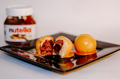 Bala de Coco com Nutella